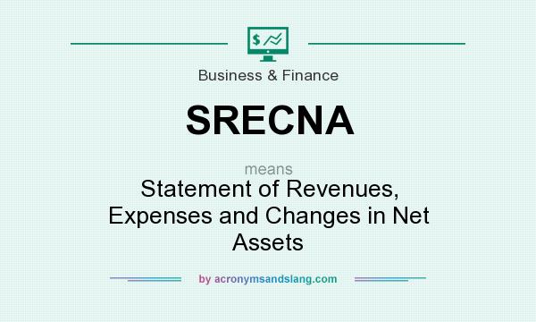 What does SRECNA mean? It stands for Statement of Revenues, Expenses and Changes in Net Assets