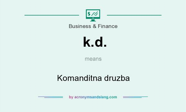 What does k.d. mean? It stands for Komanditna druzba