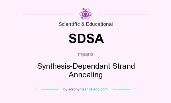 What does SDSA mean? It stands for Synthesis-Dependant Strand Annealing