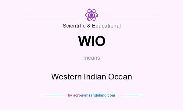 What does WIO mean? It stands for Western Indian Ocean