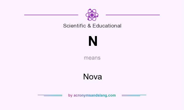 What does N mean? It stands for Nova