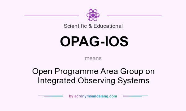 What does OPAG-IOS mean? It stands for Open Programme Area Group on Integrated Observing Systems