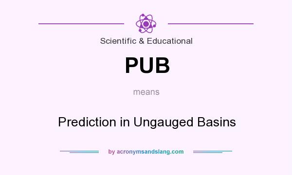 What does PUB mean? It stands for Prediction in Ungauged Basins
