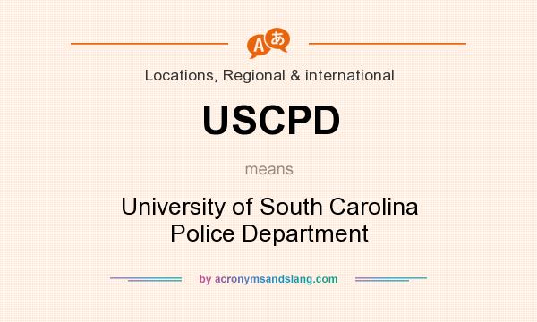 What does USCPD mean? It stands for University of South Carolina Police Department