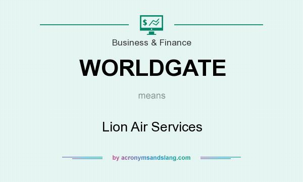 What does WORLDGATE mean? It stands for Lion Air Services