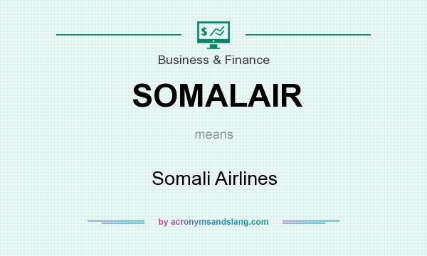 What does SOMALAIR mean? It stands for Somali Airlines