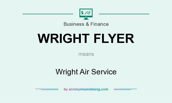 What does WRIGHT FLYER mean? It stands for Wright Air Service