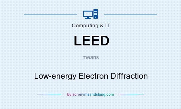 What does LEED mean? It stands for Low-energy Electron Diffraction