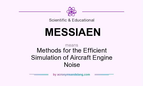 What does MESSIAEN mean? It stands for Methods for the Efficient Simulation of Aircraft Engine Noise