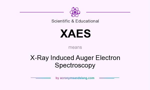 What does XAES mean? It stands for X-Ray Induced Auger Electron Spectroscopy