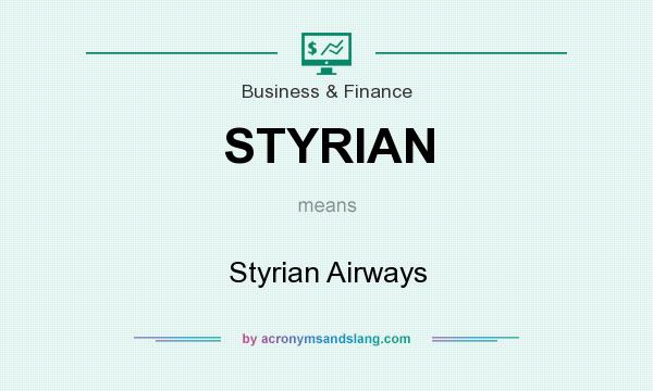 What does STYRIAN mean? It stands for Styrian Airways