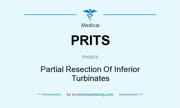 What does PRITS mean? It stands for Partial Resection Of Inferior Turbinates