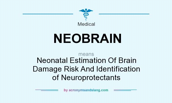 What does NEOBRAIN mean? It stands for Neonatal Estimation Of Brain Damage Risk And Identification of Neuroprotectants