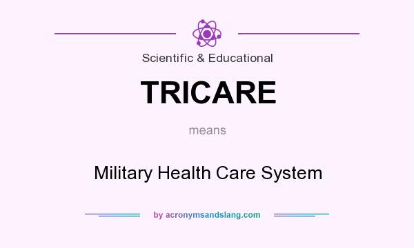 What does TRICARE mean? It stands for Military Health Care System