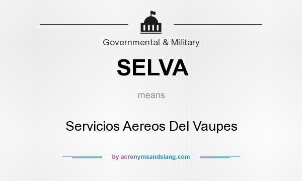 What does SELVA mean? It stands for Servicios Aereos Del Vaupes