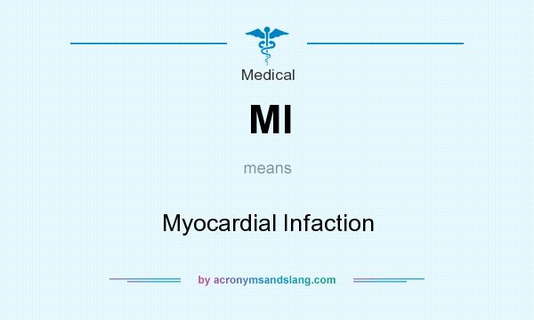 What does MI mean? It stands for Myocardial Infaction