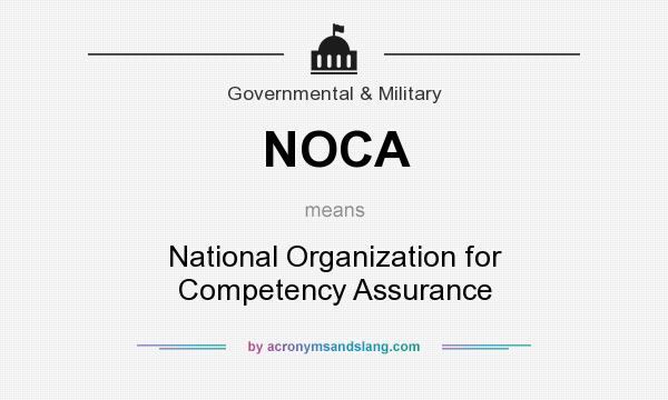 What does NOCA mean? It stands for National Organization for Competency Assurance
