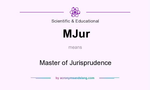 What does MJur mean? It stands for Master of Jurisprudence