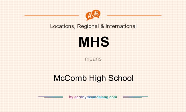 What does MHS mean? It stands for McComb High School