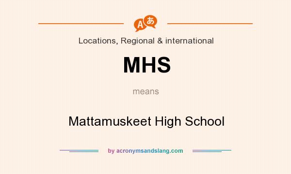 What does MHS mean? It stands for Mattamuskeet High School