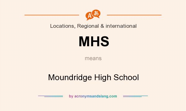 What does MHS mean? It stands for Moundridge High School