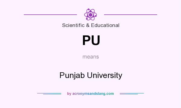 What does PU mean? It stands for Punjab University