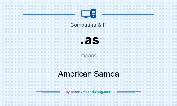 What does .as mean? It stands for American Samoa