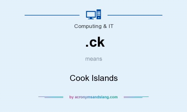 What does .ck mean? It stands for Cook Islands