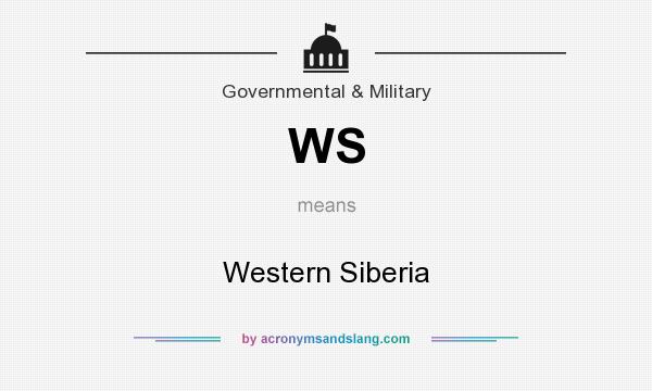 What does WS mean? It stands for Western Siberia