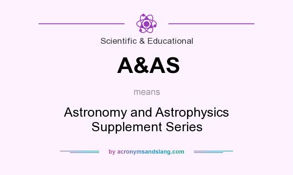 What does A&AS mean? It stands for Astronomy and Astrophysics Supplement Series