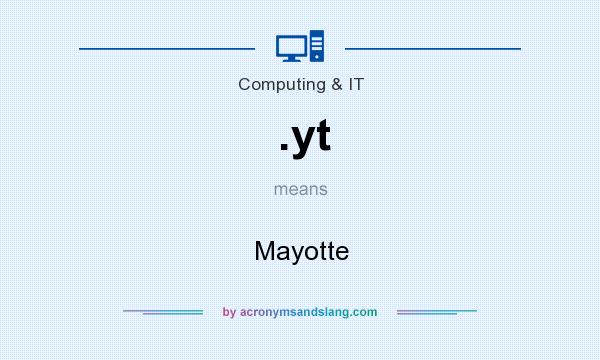 What does .yt mean? It stands for Mayotte