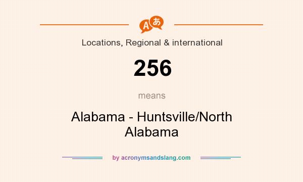 What does 256 mean? It stands for Alabama - Huntsville/North Alabama
