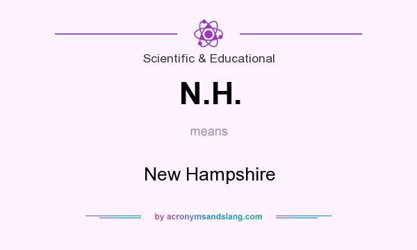 What does N.H. mean? It stands for New Hampshire