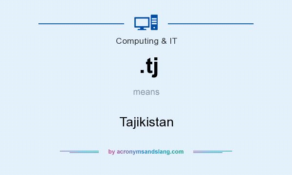 What does .tj mean? It stands for Tajikistan