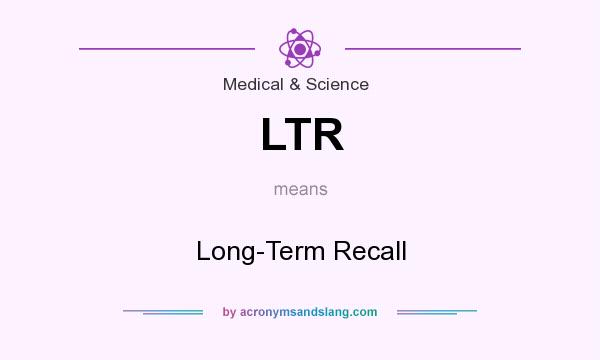 What does LTR mean? It stands for Long-Term Recall