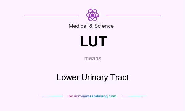 What does LUT mean? It stands for Lower Urinary Tract