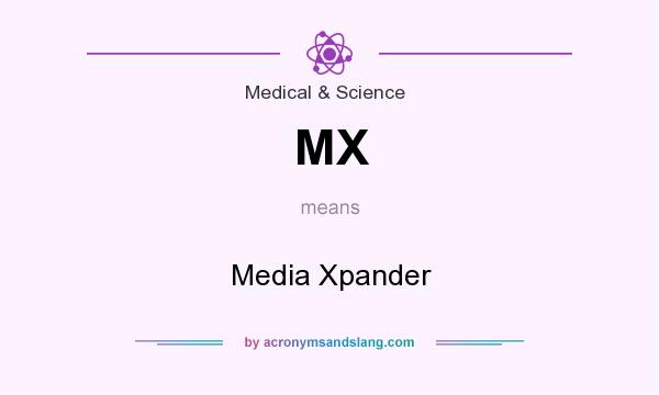 What does MX mean? It stands for Media Xpander