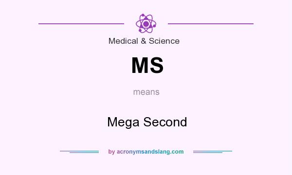 What does MS mean? It stands for Mega Second