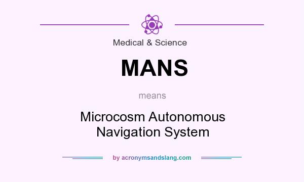 What does MANS mean? It stands for Microcosm Autonomous Navigation System