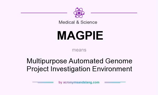 What does MAGPIE mean? It stands for Multipurpose Automated Genome Project Investigation Environment