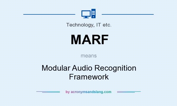 What does MARF mean? It stands for Modular Audio Recognition Framework