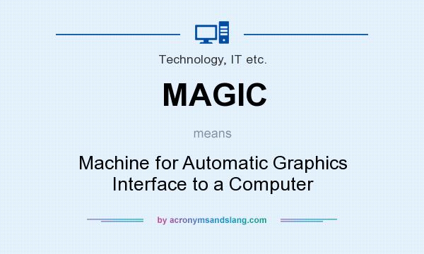 What does MAGIC mean? It stands for Machine for Automatic Graphics Interface to a Computer