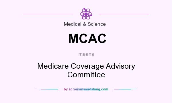 What does MCAC mean? It stands for Medicare Coverage Advisory Committee