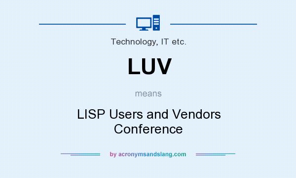 What does LUV mean? It stands for LISP Users and Vendors Conference