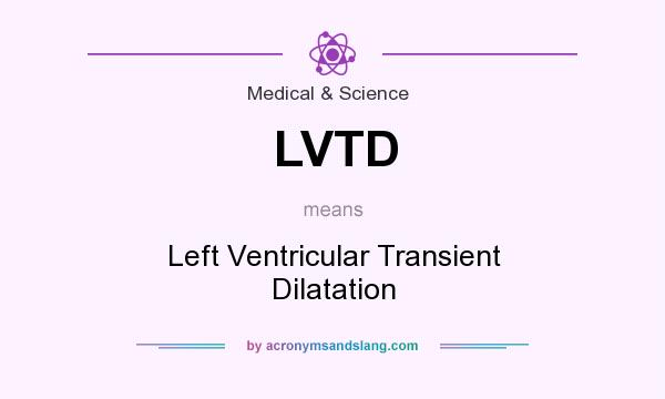 What does LVTD mean? It stands for Left Ventricular Transient Dilatation