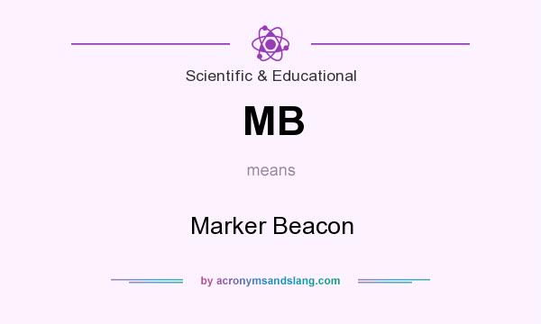 What does MB mean? It stands for Marker Beacon