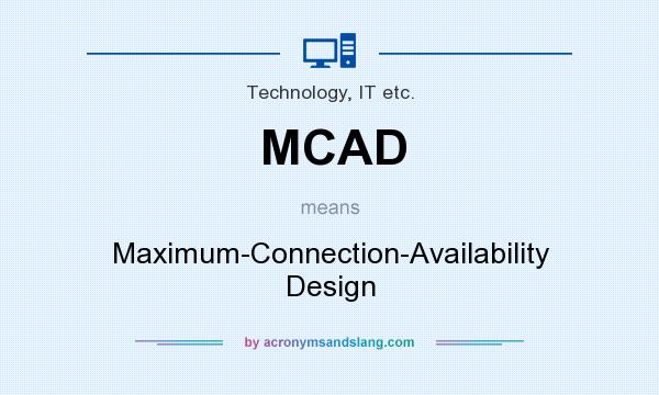 What does MCAD mean? It stands for Maximum-Connection-Availability Design