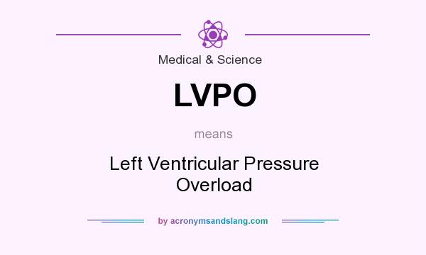 What does LVPO mean? It stands for Left Ventricular Pressure Overload
