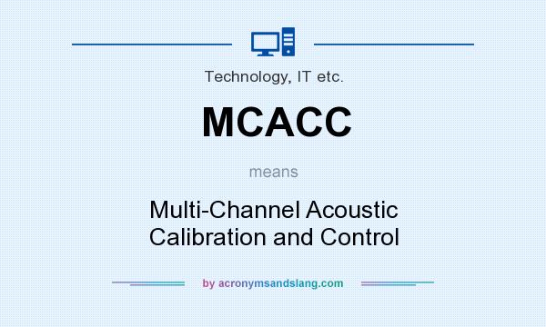 What does MCACC mean? It stands for Multi-Channel Acoustic Calibration and Control