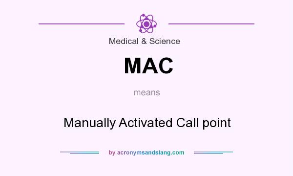 What does MAC mean? It stands for Manually Activated Call point